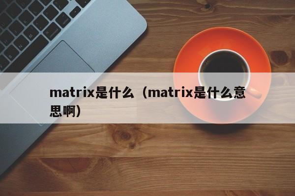 matrix是什么（matrix是什么意思啊）