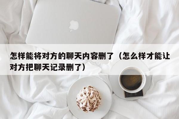 怎样能将对方的聊天内容删了（怎么样才能让对方把聊天记录删了）