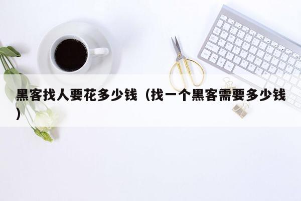 黑客找人要花多少钱（找一个黑客需要多少钱）