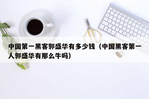 中国第一黑客郭盛华有多少钱（中国黑客第一人郭盛华有那么牛吗）