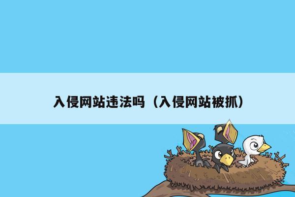 入侵网站违法吗（入侵网站被抓）