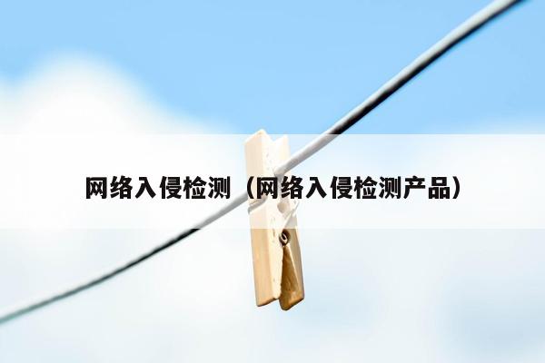 网络入侵检测（网络入侵检测产品）