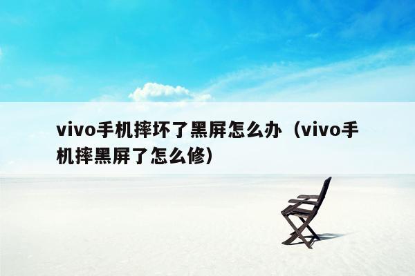 vivo手机摔坏了黑屏怎么办（vivo手机摔黑屏了怎么修）