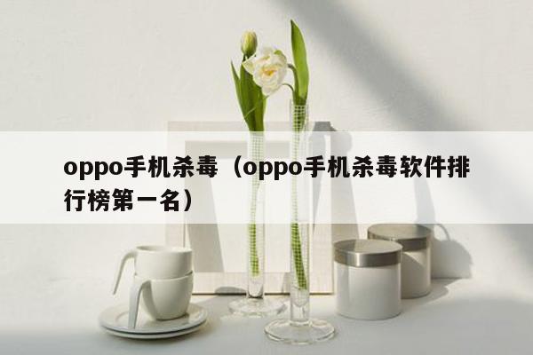 oppo手机杀毒（oppo手机杀毒软件排行榜第一名）