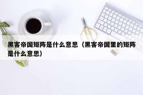 黑客帝国矩阵是什么意思（黑客帝国里的矩阵是什么意思）