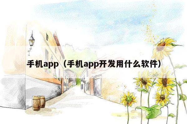 手机app（手机app开发用什么软件）