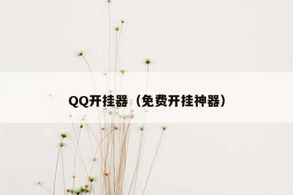 QQ开挂器（免费开挂神器）