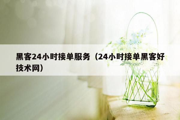 黑客24小时接单服务（24小时接单黑客好技术网）