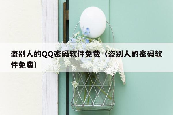 盗别人的QQ密码软件免费（盗别人的密码软件免费）