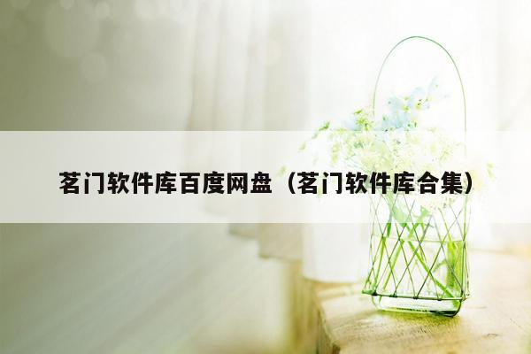 茗门软件库百度网盘（茗门软件库合集）