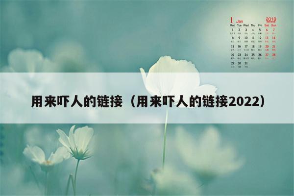 用来吓人的链接（用来吓人的链接2022）