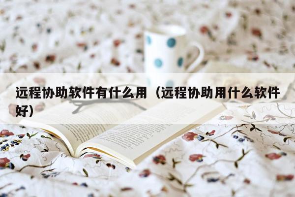 远程协助软件有什么用（远程协助用什么软件好）