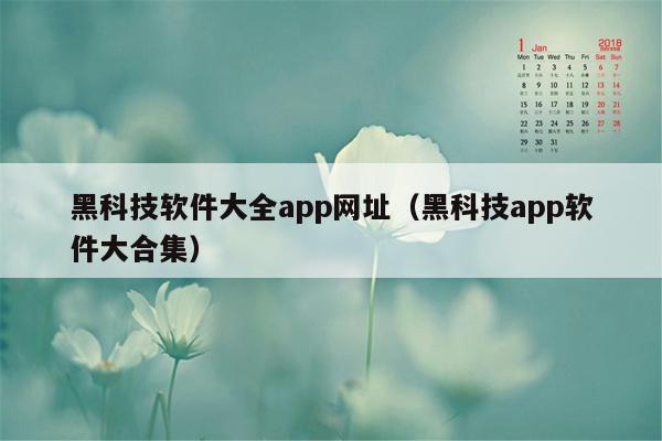 黑科技软件大全app网址（黑科技app软件大合集）