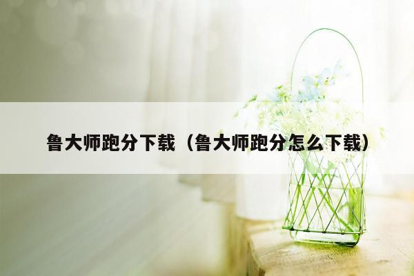 鲁大师跑分下载（鲁大师跑分怎么下载）