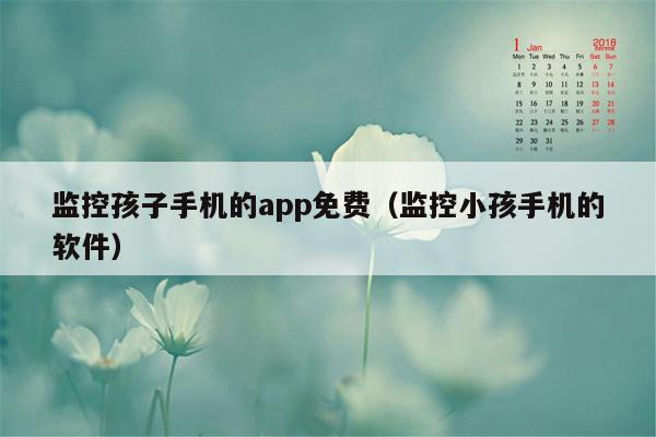 监控孩子手机的app免费（监控小孩手机的软件）