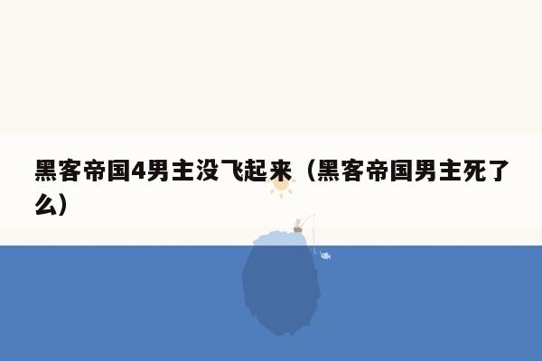 黑客帝国4男主没飞起来（黑客帝国男主死了么）