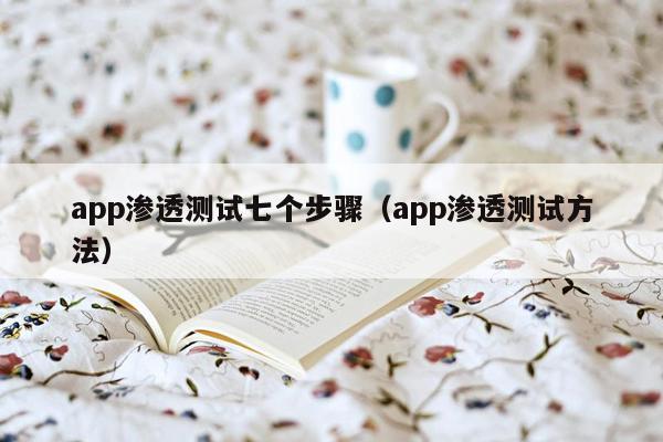 app渗透测试七个步骤（app渗透测试方法）