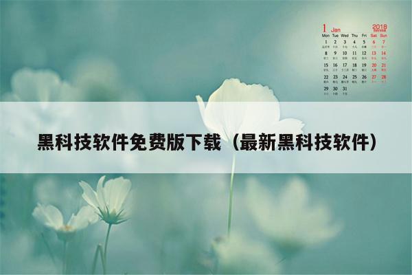 黑科技软件免费版下载（最新黑科技软件）