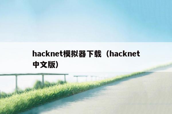 hacknet模拟器下载（hacknet中文版）