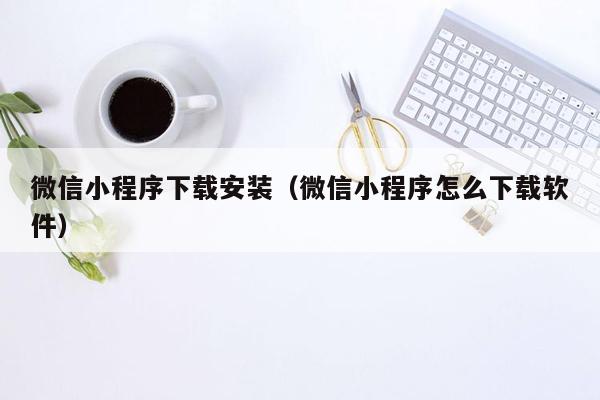 微信小程序下载安装（微信小程序怎么下载软件）