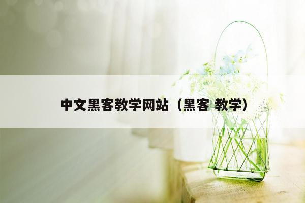 中文黑客教学网站（黑客 教学）