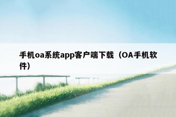 手机oa系统app客户端下载（OA手机软件）