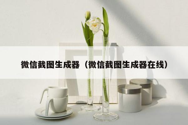 微信截图生成器（微信截图生成器在线）