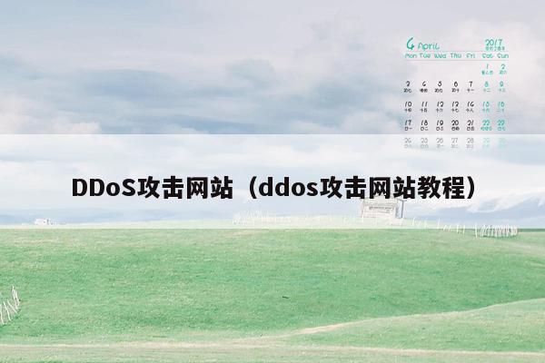 DDoS攻击网站（ddos攻击网站教程）