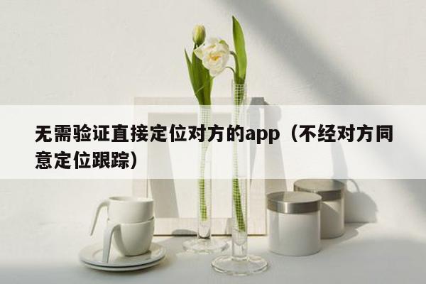 无需验证直接定位对方的app（不经对方同意定位跟踪）