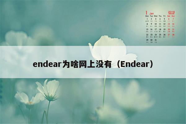 endear为啥网上没有（Endear）