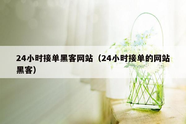 24小时接单黑客网站（24小时接单的网站黑客）