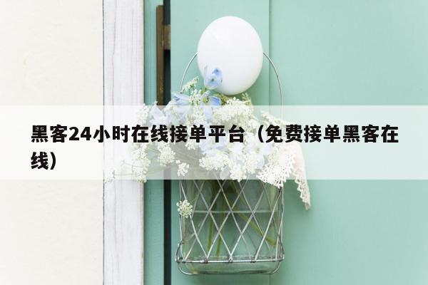 黑客24小时在线接单平台（免费接单黑客在线）