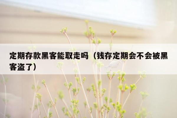 定期存款黑客能取走吗（钱存定期会不会被黑客盗了）