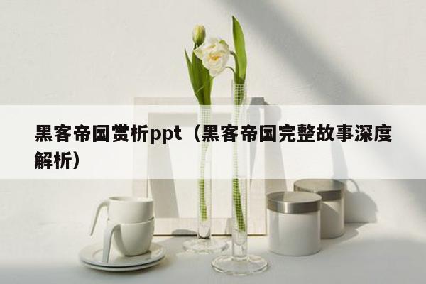 黑客帝国赏析ppt（黑客帝国完整故事深度解析）