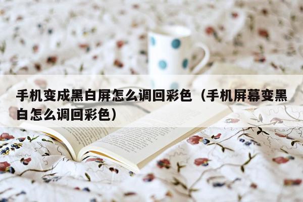 手机变成黑白屏怎么调回彩色（手机屏幕变黑白怎么调回彩色）