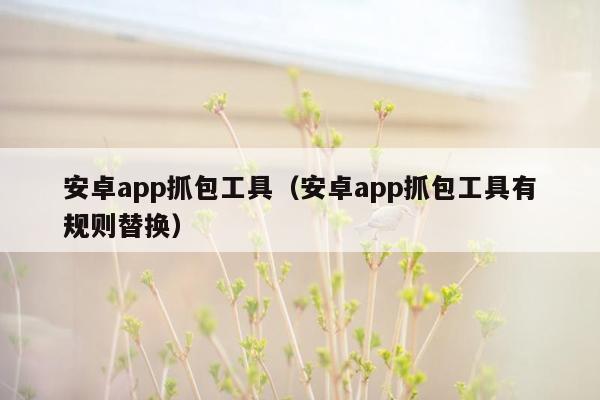 安卓app抓包工具（安卓app抓包工具有规则替换）