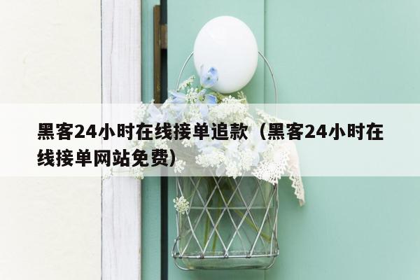 黑客24小时在线接单追款（黑客24小时在线接单网站免费）