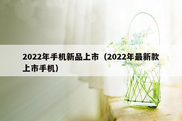 2022年手机新品上市（2022年最新款上市手机）