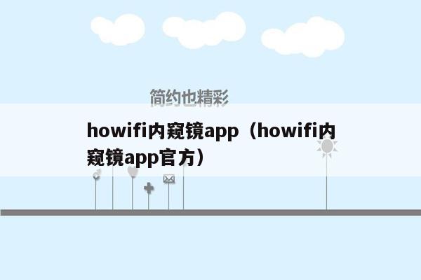 howifi内窥镜app（howifi内窥镜app官方）