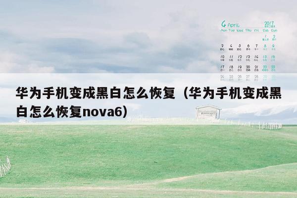 华为手机变成黑白怎么恢复（华为手机变成黑白怎么恢复nova6）