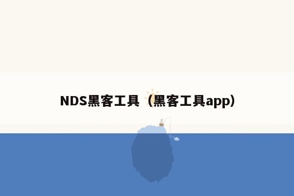 NDS黑客工具（黑客工具app）